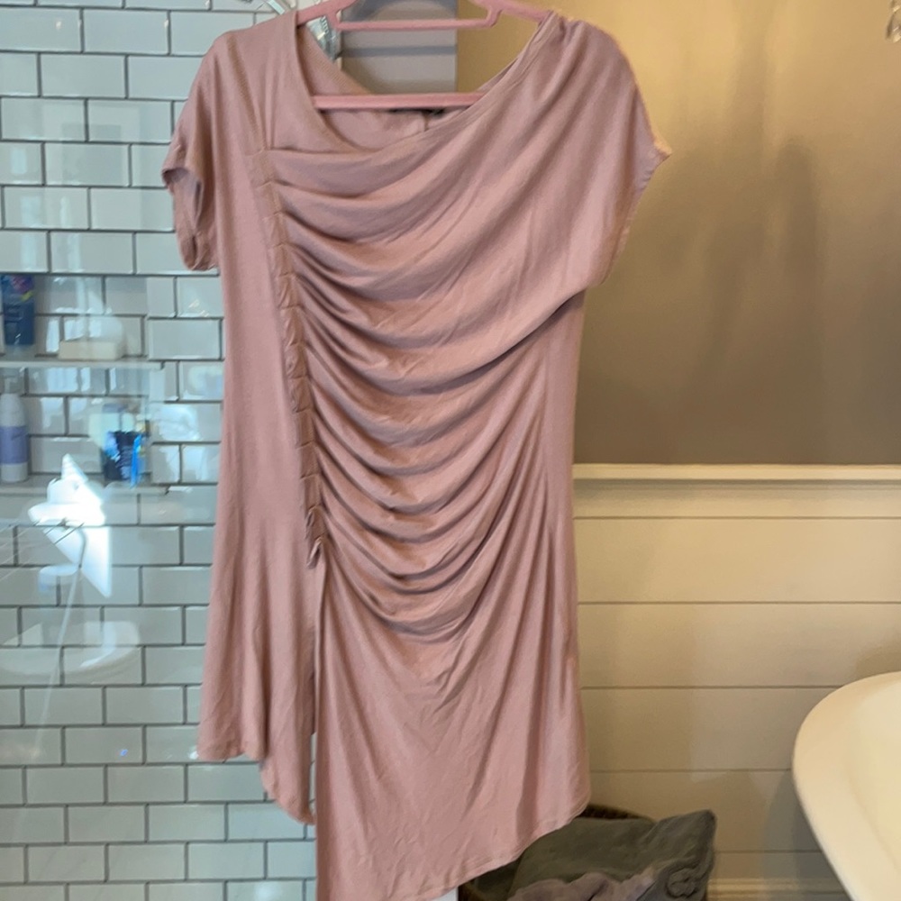 Matti Mamane Mauve Ruched Tunic Top - Size L